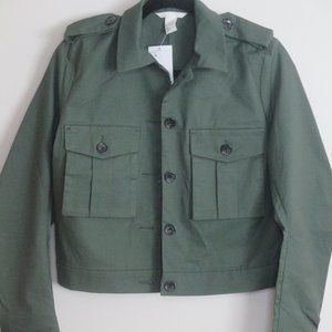 H&M Short Cotton Cargo Jacket